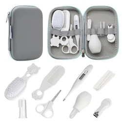 Deluxe Baby Grooming Essentials Kit with Travel Case (White - 8pcs)