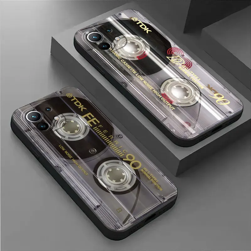 Vintage Music Tapes Cassette Phone Case - Retro Soft Cover Design