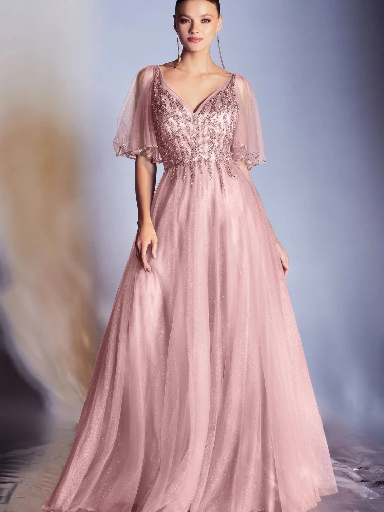 DressesWomenLongPartyDressElegantSequinMeshDressSummer2022