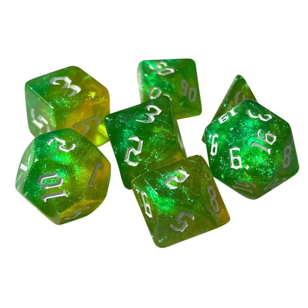 Set of 10 Colorful Counting Dice for Card Games and Strategy Play
