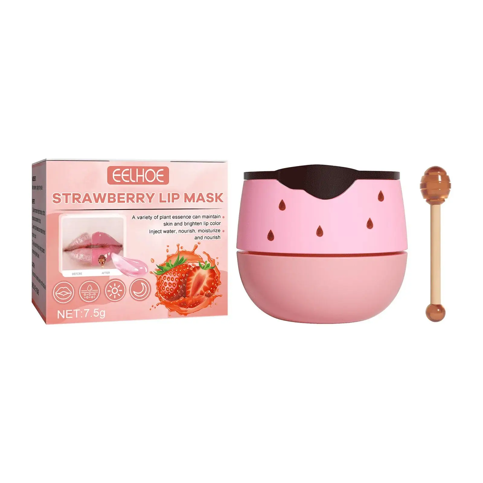 Honey Lip Oil Sleep Lip Mask Moisturizing Nourishing Anti Cracking Lip Gloss Long Lasting Makeup Primer Hydrating Jelly Lip Balm 3