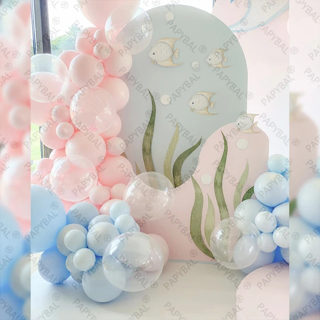 61PCS OH Baby Pink Blue Gender Reveal 5/10/18inch Sea Fish Transparent Bobo  Latex Balloons For Baby Shower Birth Party Decorats - AliExpress