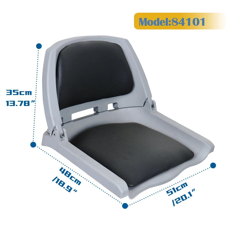 Molded Plastic Frame Folding Boat Chairs Speedboat Boat Seats Outdoor