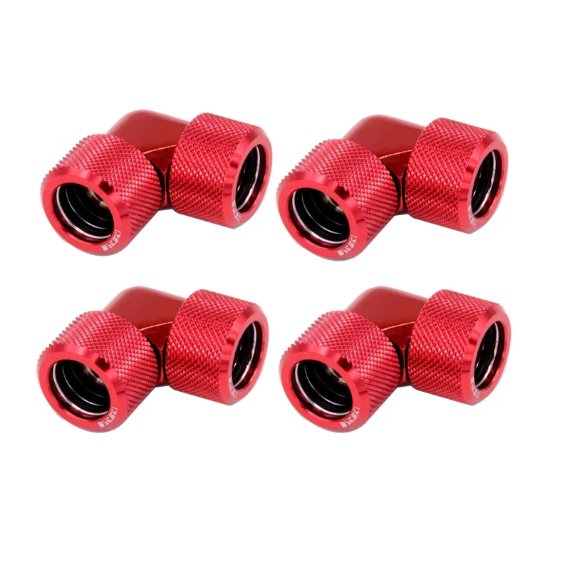 Bykski-water Cooling Computer Tubing 90 Degree Fitting Uso para Od12 mm Od14 mm Od16 mm Tubing Hand Compression Copper Fitting Pcs por Conjunto - Imagem 6