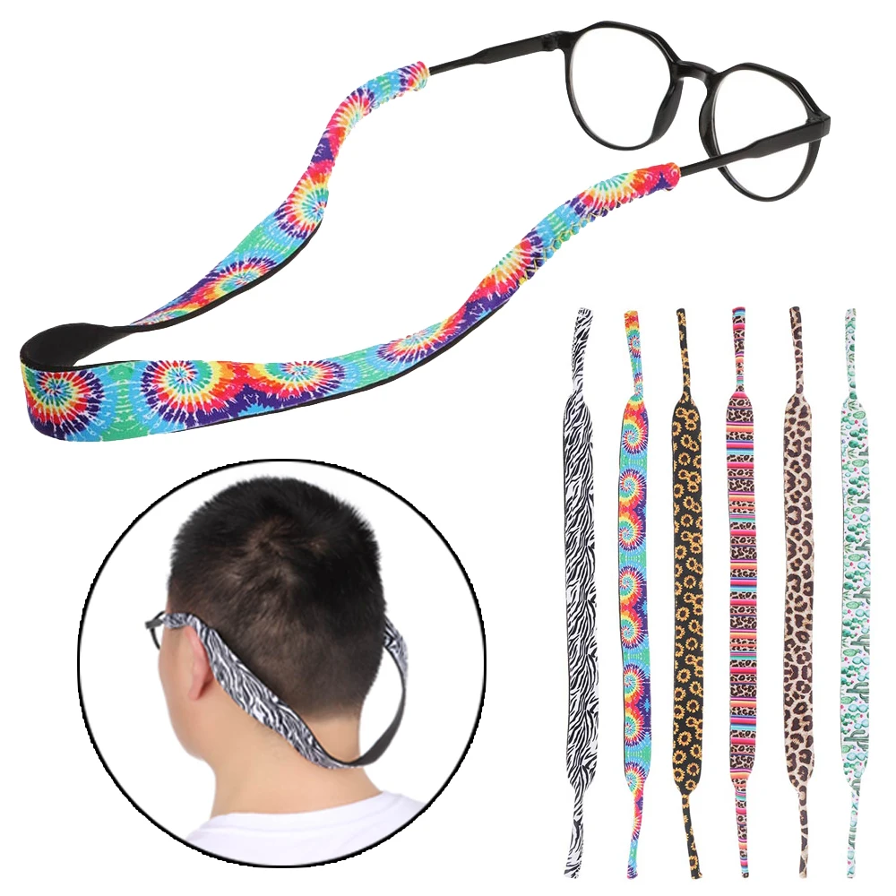 

6PCS Adjustable Sunglass Straps Soft And Durable Neoprene Floating Eyewear Strap Safety Glasses Retainers Holder Lanyard