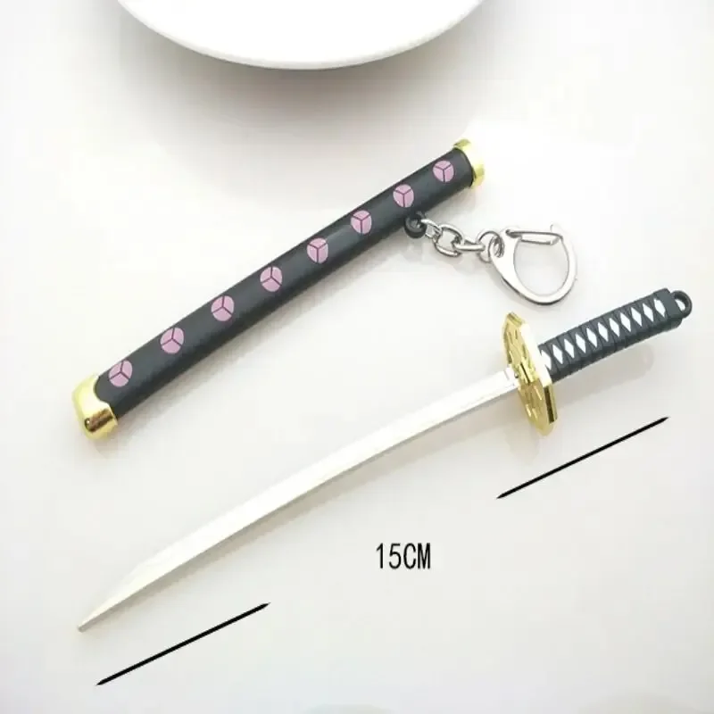 Toy Keychain Mini Samurai Knife Metal Weapon Sword Key Ring Model For Men