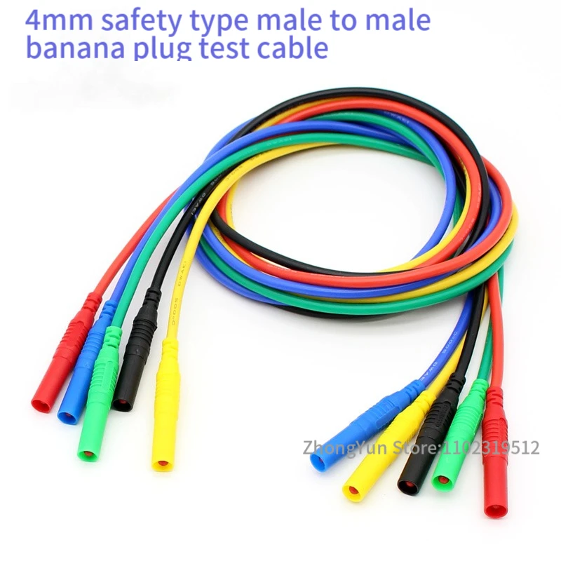 

XF70020 5 шт. 2,5-5 м Высокое качество 13AWG безопасный тип штекер-штекер банан Тестовый Кабель с 4 мм прямыми штекерами на обоих концах