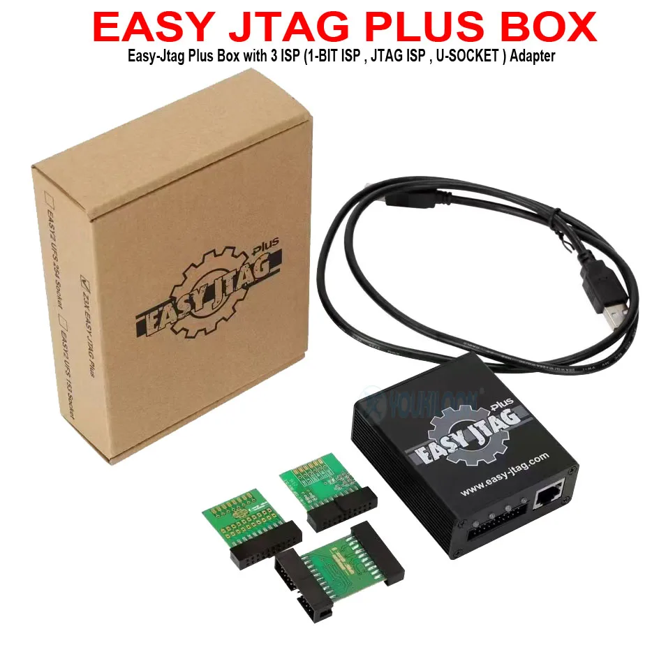 2026 신형 오리지널 Z3X EasyJtag Plus 박스 세트/EASY JTAG PLUS BOX (EMMC 6 IN 1 ISP 어댑터 소켓 포함)