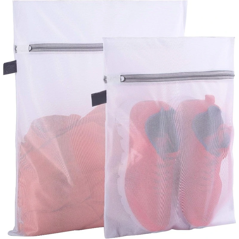 

Set of 2 Delicates Laundry Bags,Durable Zipper Mesh Laundry Bag,Bra Fine Mesh Wash Bag,Keep Cloth Shape in the Washer