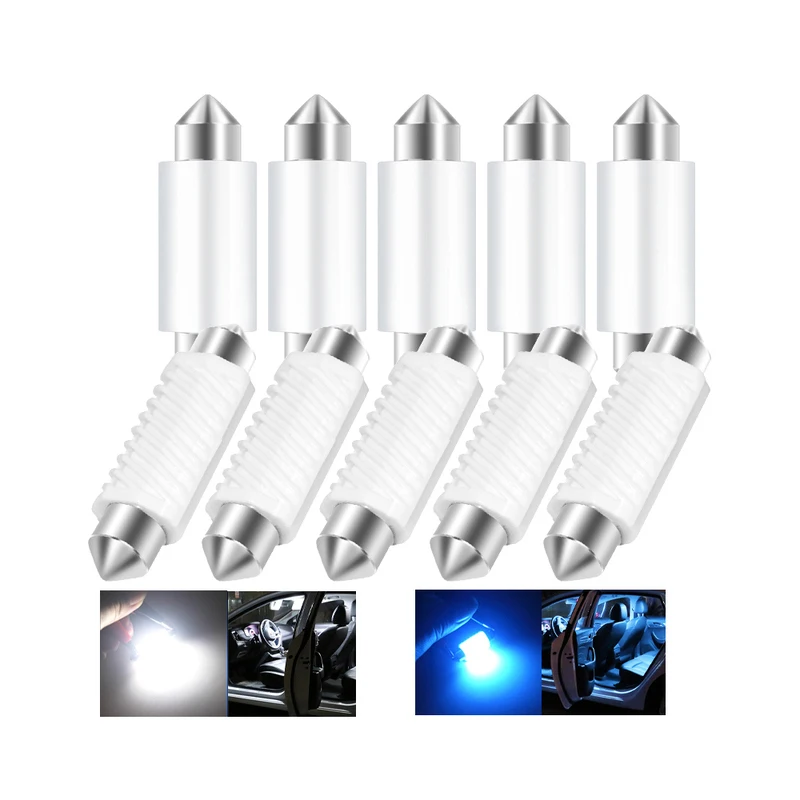 

1Pcs Car C5W LED C10W Canbus Festoon 31/36/39/41MM error free Interior reading Light Clearance Bulbs Auto plate Lamp white 24v