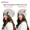 ENJOYFUR Women Winter Hats Cashmere Wool Knit Beanie Hat Soft Warm Double Layer Unisex Cuffed Slouchy Beanie Ski Cap 5