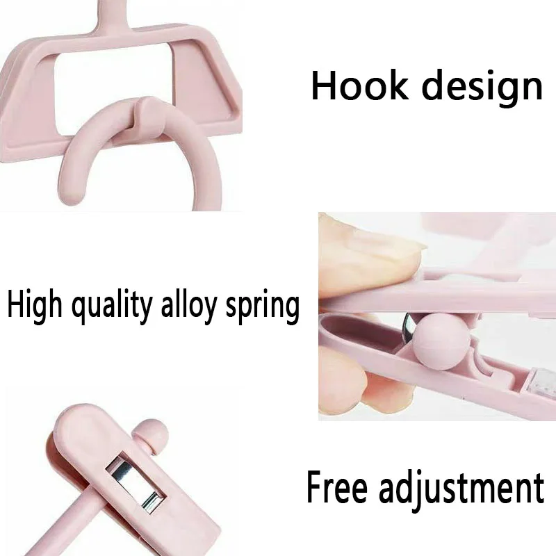 5PCS Skirt Peg Hanger Adjustable Trouser Clips Save Space Hangers Non-Slip Fix Clip Hanger Skirt Peg Hangers Wardrobe Organizer