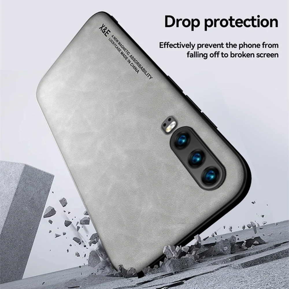 Luxurious Magnetic Sheepskin Leather Phone Case - Premium Back Cover