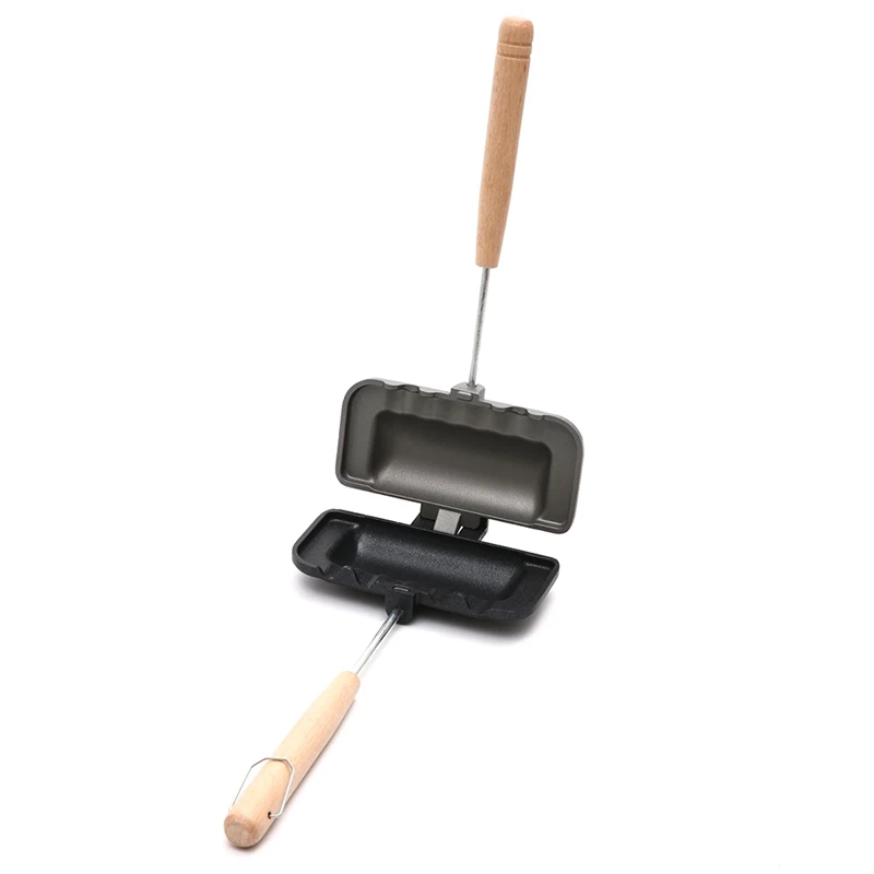 Hot Sandwich Maker, Hot Dog Toaster, Double-Sided Sandwich Baking Pan, Double Sided Frying Pan, For Grilled Cheese Maker 5