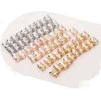 60 pièces Hiphop Dreadlocks anneaux de cheveux perles Clips tresse africaine spirale épingle à cheveux perles pour femmes filles tresses accessoires Rose doré 5