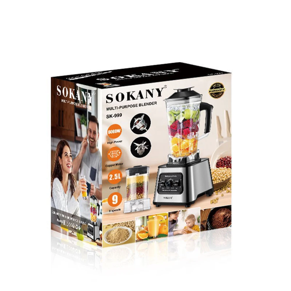 キッチン家電 SOKANY Multi-Purpose Blender SK-03012 Sokany 2-In-1 Blender SK-03012 | 400W | 1.5L Jar | Stainless