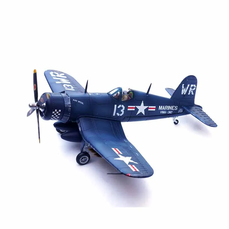 1/72 US  F4U-4 Corsair Fighter Marine Corps WR13 Ace Aircraft Metal Military Plane Diecast Model Toy Children Collection or Gift