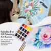12pcs Premium Flat Art Paintbrush Set - Durable Anti-Shedding Synthetic Nylon Bristles for Watercolor Acrylics Gouache Painting 3