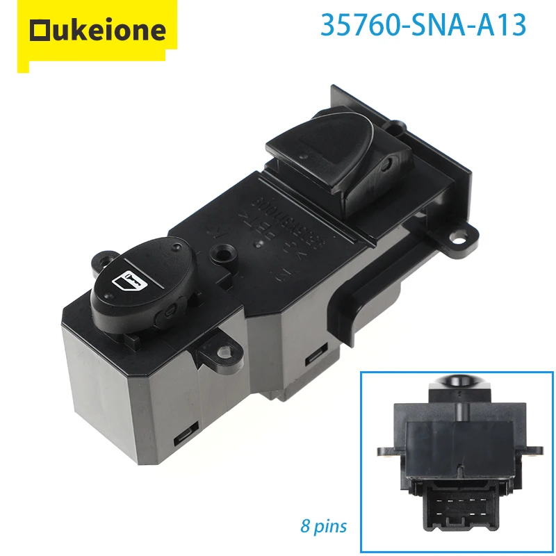 Passenger Side Electric Power Window Switch Button For Honda Civic 2006