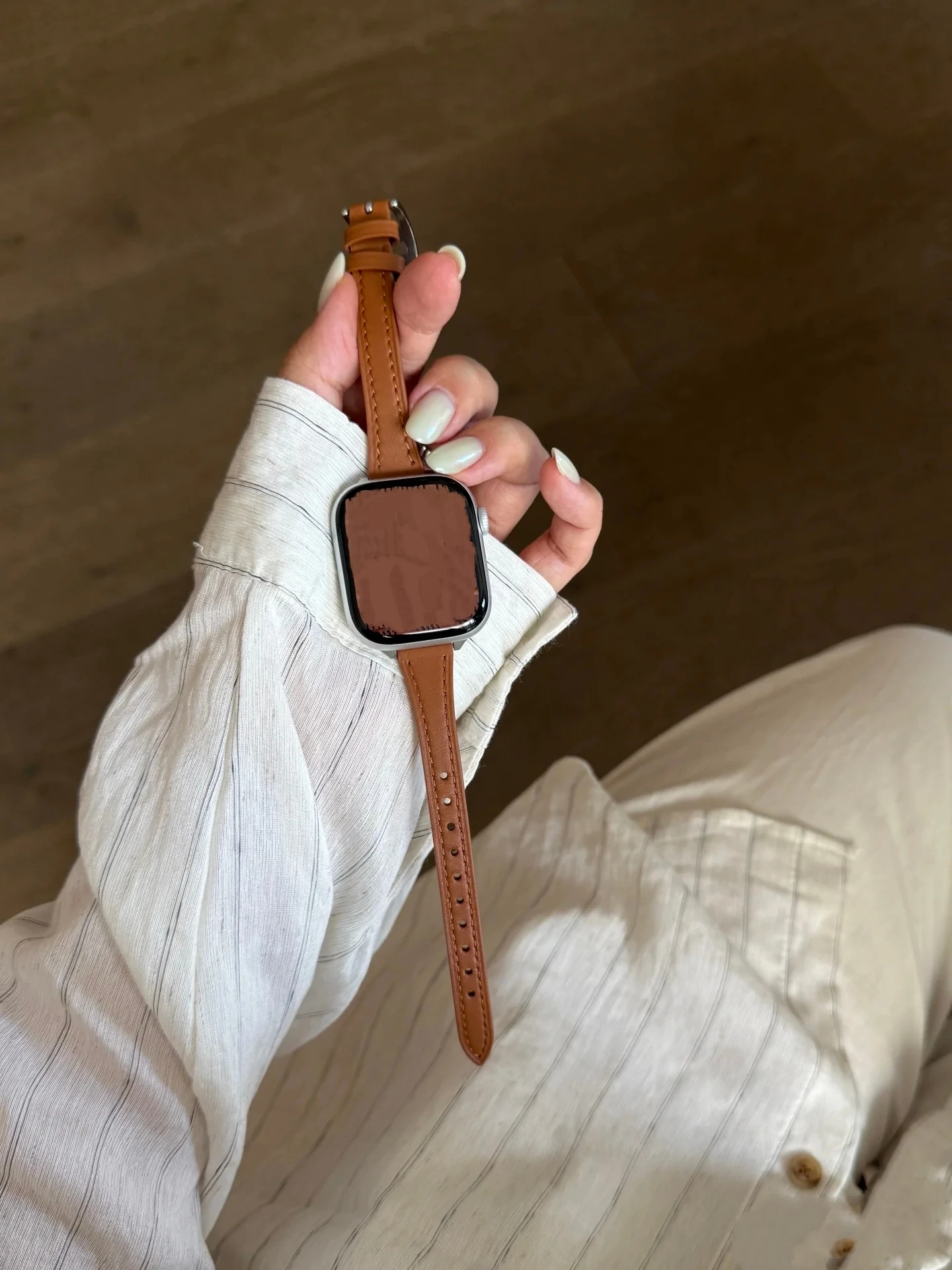 Women's Leather Loop Watch Band