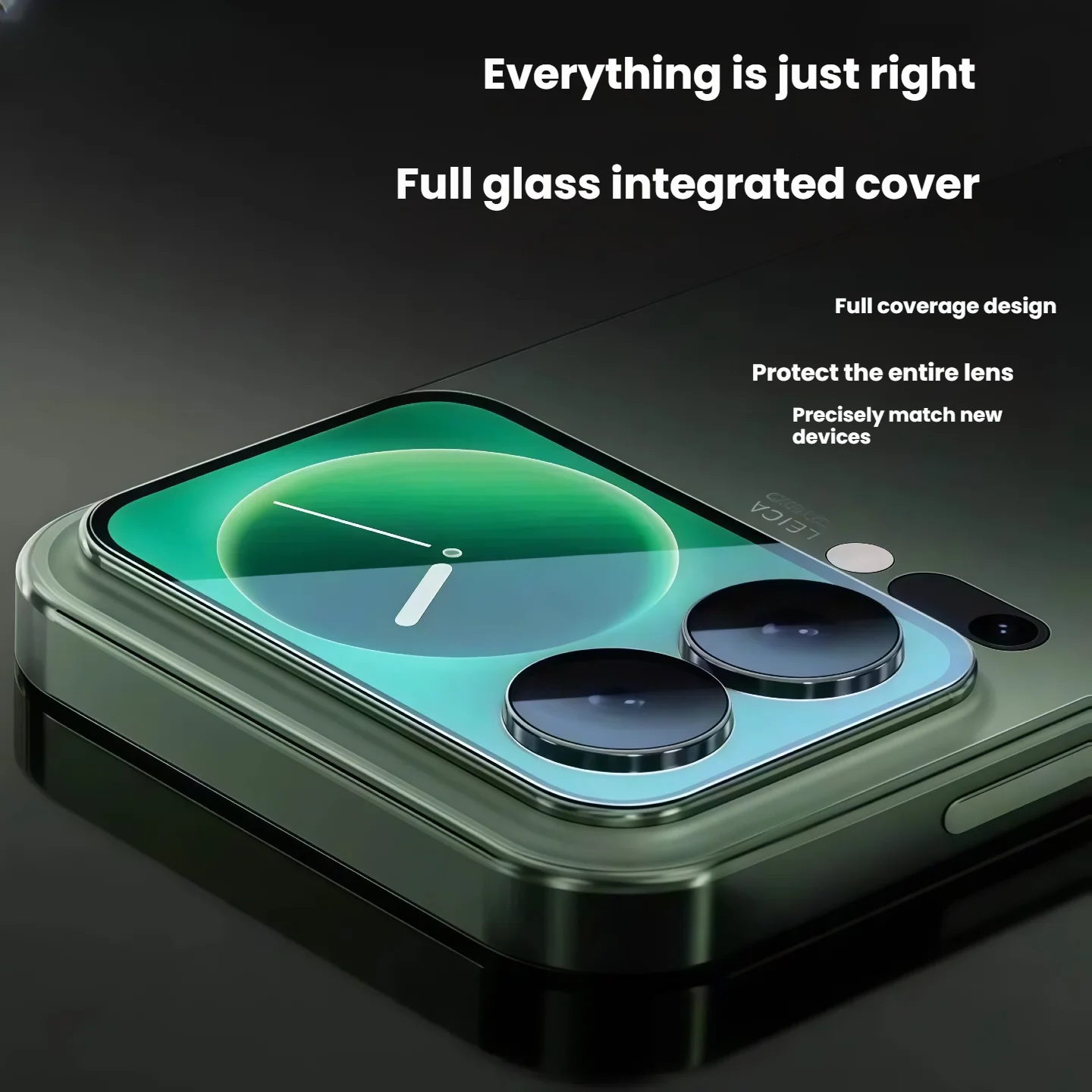 Premium Anti-Shatter Full Coverage Tempered Glass Screen Protector with Camera Lens and Back Protection