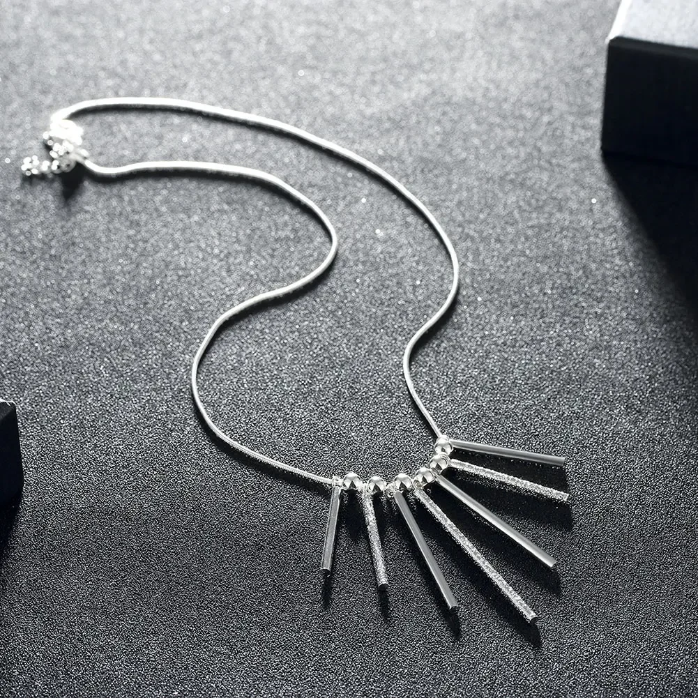 45cm 925 Sterling Silver necklace European charm for women wedding jewelry