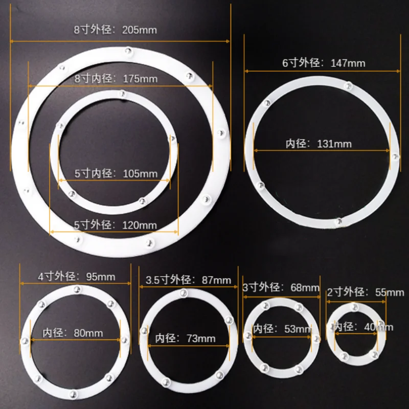 1PCS Ball Bearing Swivel Plate Lazy Susan Round Rotating Bearing Plate Showing Stand Tray Holder Turntable Furniture Accessories rotating display stand rotating turntable plate