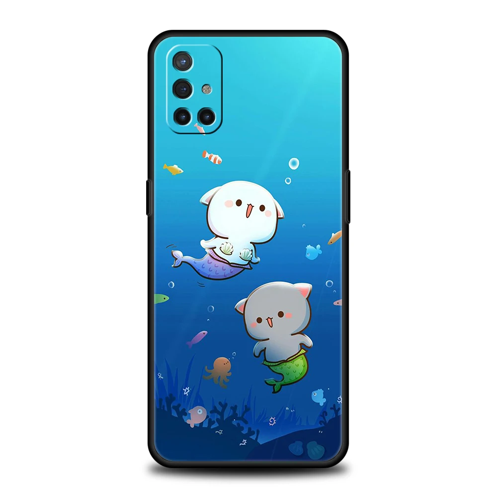 Pfirsich und Goma Katze Handy hülle für oneplus 11 nord n100 n10 10 7 8 9r 7t 8t n200 ce 2 9rt z pro 5g Silikon hülle Shell Capas – Detail 5