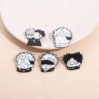 3-6pcs/Set Anime Collection Enamel Pins Custom Cartoon Character Brooch Lapel Badge Cute Jewelry Gift for Fans 2