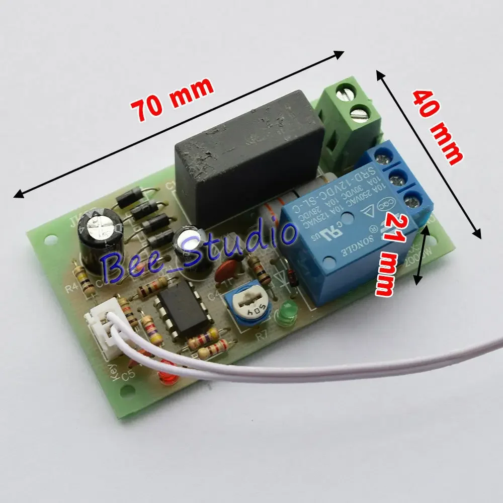 Versatile Adjustable Timer Relay Module with 0-5 Minute Delay (AC 220V-240V)