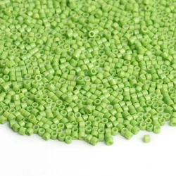 Vibrant 2mm Japanese Glass Seed Beads - 34 Colors for Jewelry Crafting and DIY Bracelets (Olive Green)