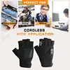 Heated Fingerless Gloves Heated Motorcycle Fingerless Gloves Electric Heating Mittens Winter Hand Warmer for Work Study Sports 6