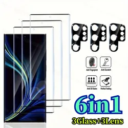 Premium Full Coverage HD Screen & Camera Lens Protector Film - Tempered glass (Samsung S24 Ultra)