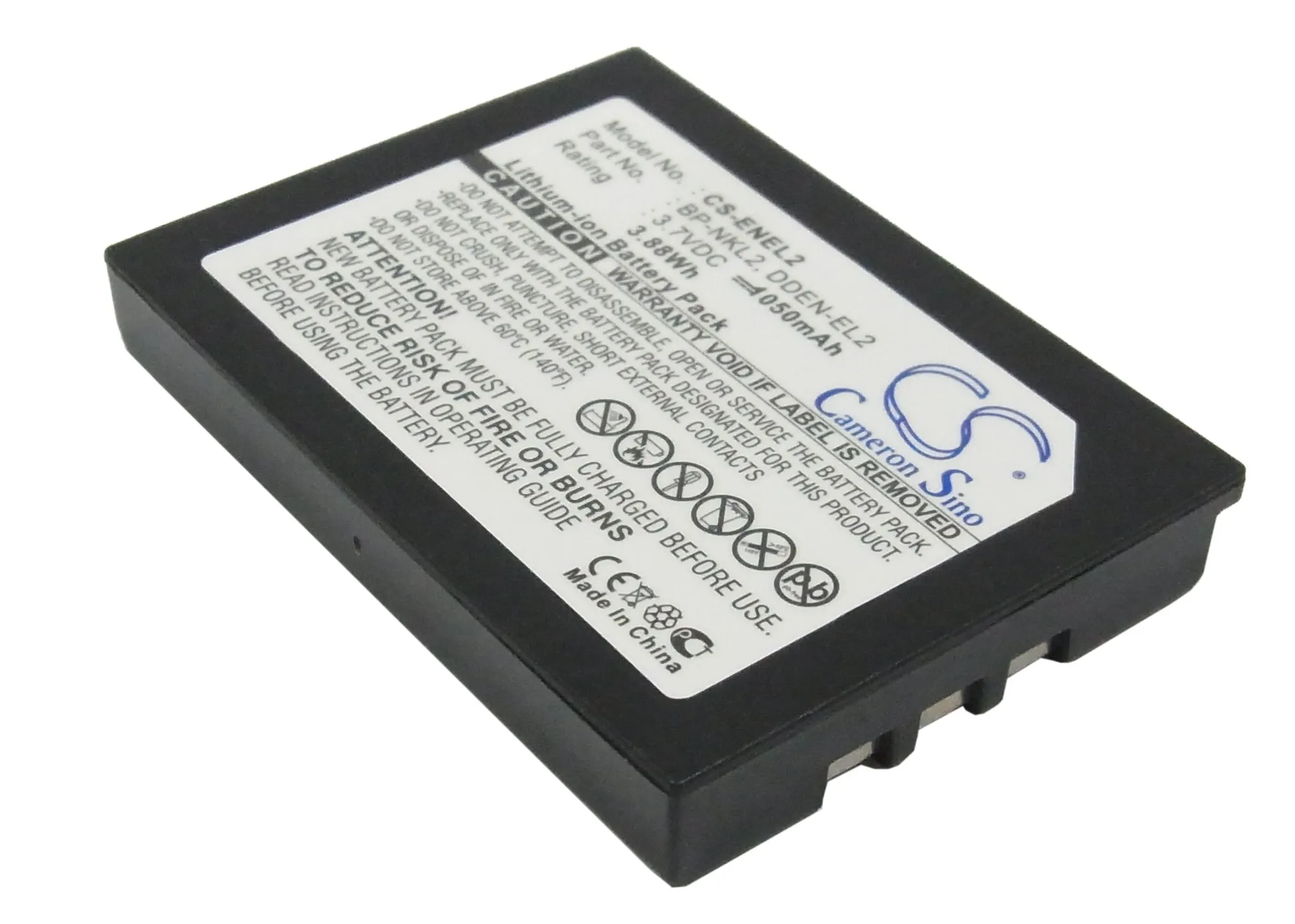 1050Mah 9904 En-El2 Bp-Nkl2 Dden-El2 Batteria Per Nikon Coolpix 2500 Coolpix 3500 Coolpix Sq