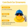 Car Dashboard Decorations Rubber Ducks, Construction Builder Rubber Ducky for Car Ornament Cute Duck with Tool, Hard Hat, Glasse 2