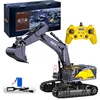 1: 14 Large 22 Channel RC Excavator Alloy Version 2.4g Wireless Large Remote Control Car Engineering Vehicle Excavator Toy 1