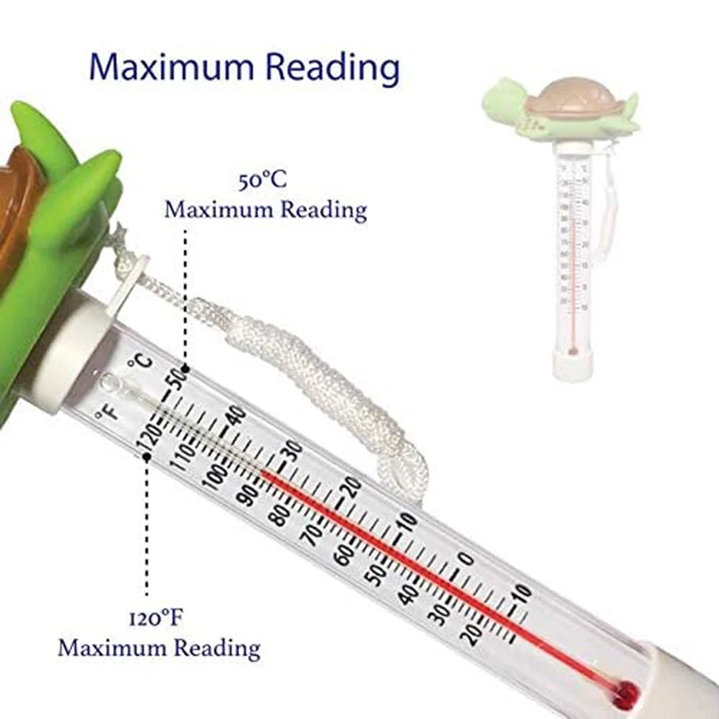 Floating Pool Thermometer Pond Water Thermometer Baby Swimming Pool Thermometer Shatterproof 4