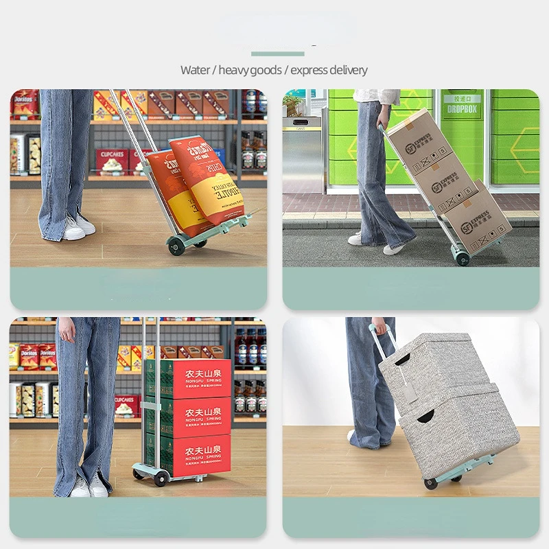 Small-Cart-Folding-Portable-Cat-and-Dog-Food-Outdoor-Trailer-Household-Shopping-Trolley.jpg Kis Kocsi Összecsukható Hordozható Macska- És Kutyaeledel Kültéri Pótkocsi Háztartási Bevásárló - Image 4