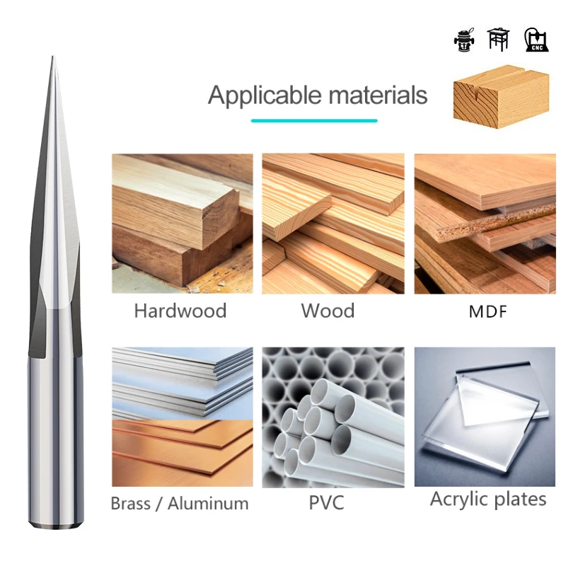 Mèche De Routeur Pour Le Bois, Mèche Droite à Tige De 6mm, Outil De Aisage En Tungstène Pour