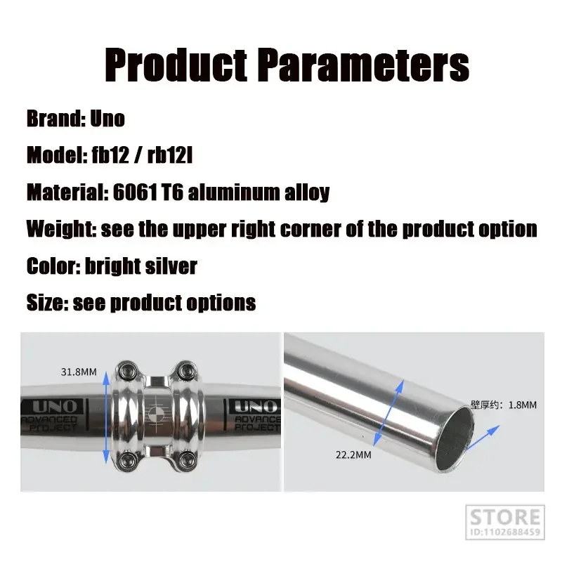 UNO MTB  ǹ,  ÷ ڵ ,  ǰ, 31.8mm, 640mm, 680mm, 720mm, 740mm, 760mm