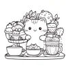 COZY CAT Bold-easy Patterns Coloring Book for Adults Cute Drawing Book Perfect Gift for Party and Birthday 4