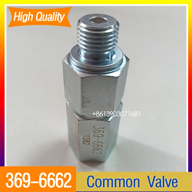 For Cartepilar 330D E336D C9 Diesel Oil Return Pressure Valve 3696662 Check Valve 369-6662 Excavator Accessories