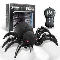 Simulation Electric Rc Spray Spider Novelty Children Toy Wireless Remote Control Light Music Animal Realistic Christmas Pet Toy 1