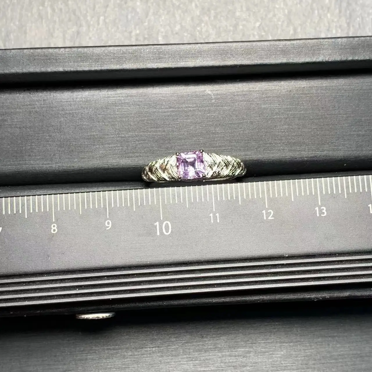 Natural Amethyst Ring Stone Female Handmade Rings Jewelry for Women Gift Purple Flower