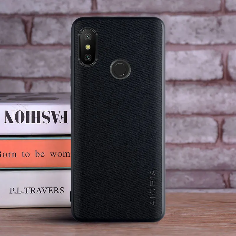 Luxury Textile Leather Skin Soft & Hard Phone Case Cover