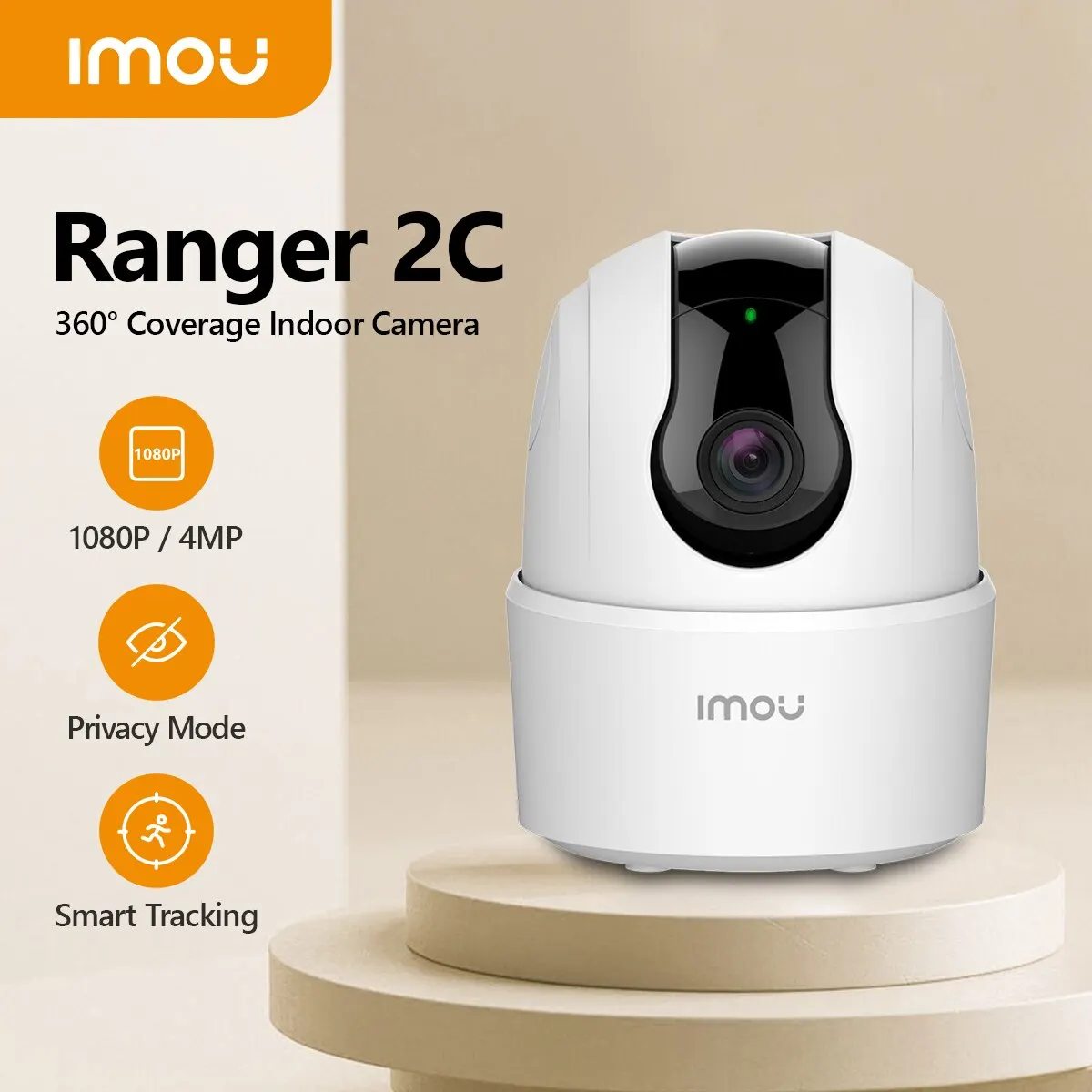  IMOU Ranger 2C 2MP/4MP Home Wifi 360 Camera Human Detection Night Vision Baby Security Surveillance Wireless IP Camera 