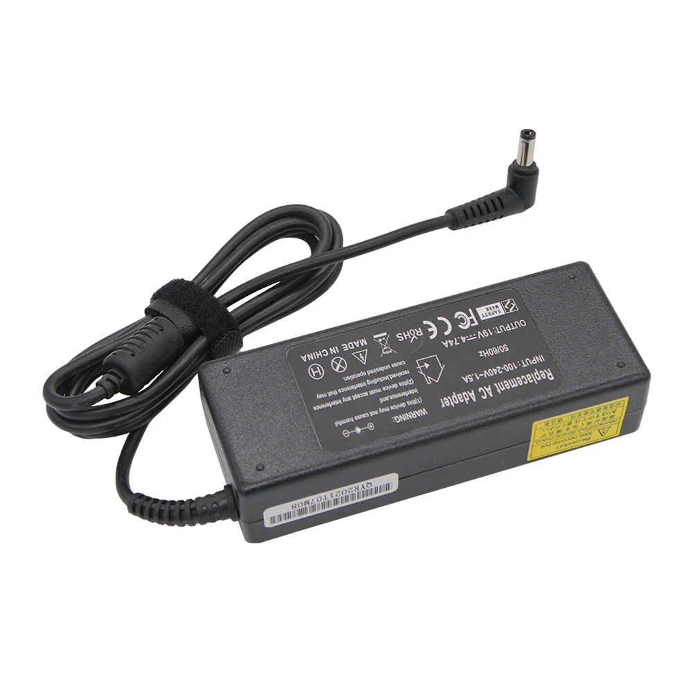 Adaptador do Poder do Carregador do Portátil Asus Toshiba Lenovo A46c X43b A8j K52 u1 u3 s5 w3 w7 z3 19v 4.74a 90w 5.5x2.5 mm - Imagem 5