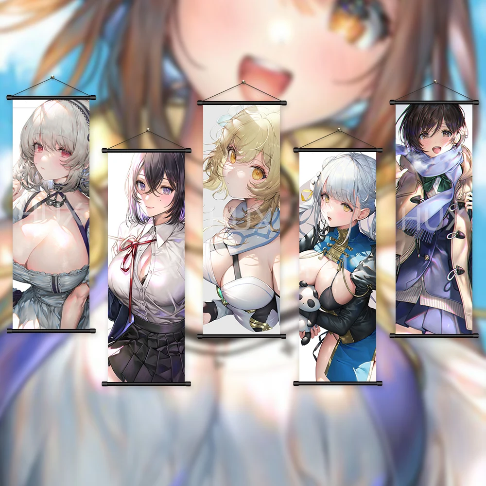 

Japan Cartoon Anime Character Girl Series Canvas Aesthetic Poster Painting Wall Art Hanging Scroll Mural Home Room Decor Prints