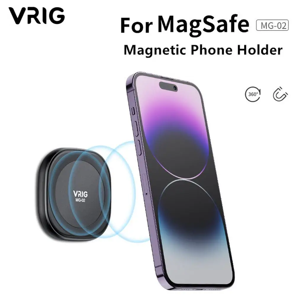 

VRIG MG-02 Magnetic Mobile Phone Bracket for Magsafe Android Iphone Smarphone holder for Kitchen Bathroom Office Wall Stickers