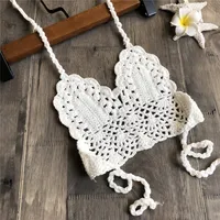 2021 New Summer Fashion Kids Girl Swimsuit Crochet Straps Bikini Swimwear Outfit Top Clothing Girls Swimwear Baby Solid Romper 1